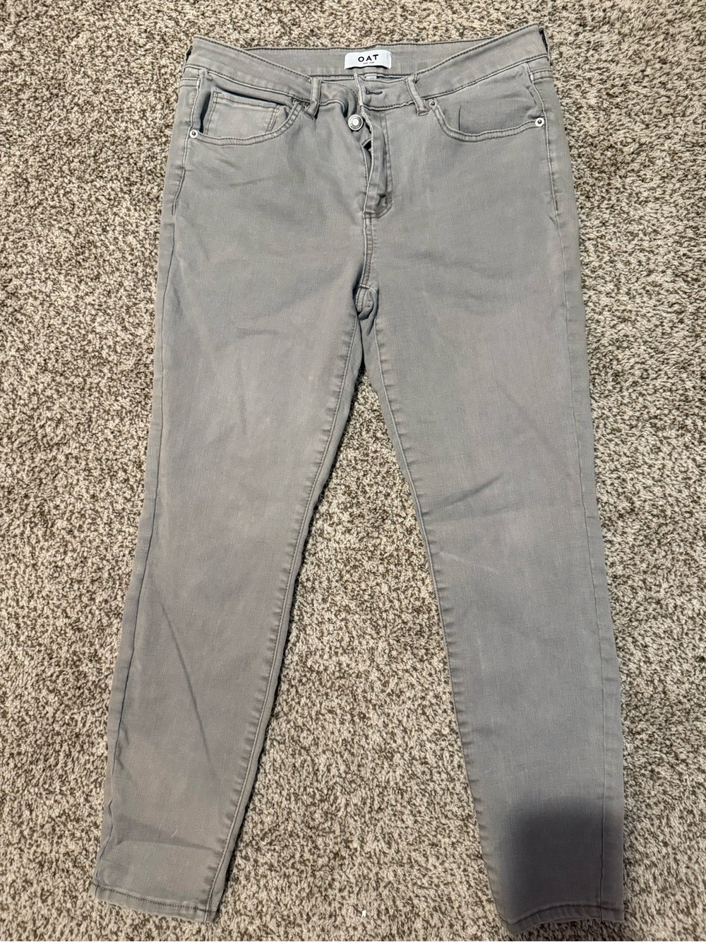 Oat New York Skinny Jeans in Gray